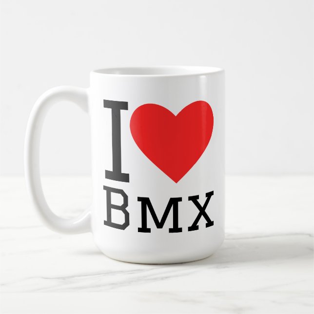 Jag älskar bmx kaffemugg (Vänster)