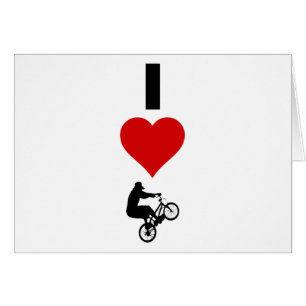 Jag älskar BMX (lodrät) Hälsningskort