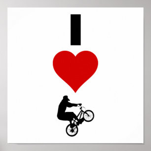 Jag älskar BMX (lodrät) Poster
