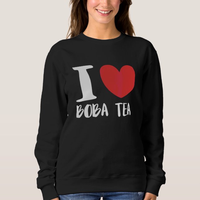 Jag älskar Boba Tea Bubble Tea T Shirt (Framsida)