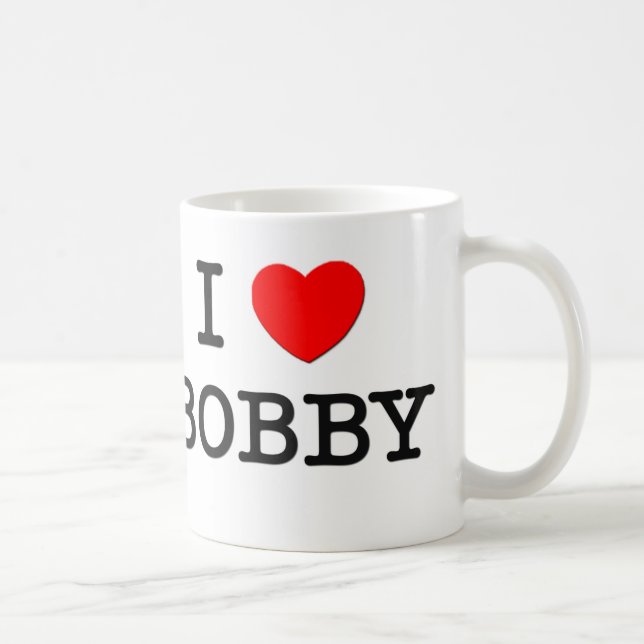 Jag älskar Bobby Kaffemugg (Höger)