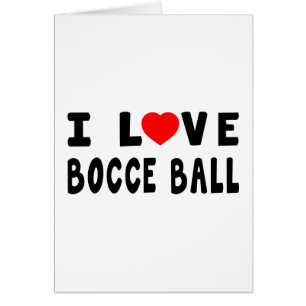 Jag älskar Bocce boll Hälsningskort