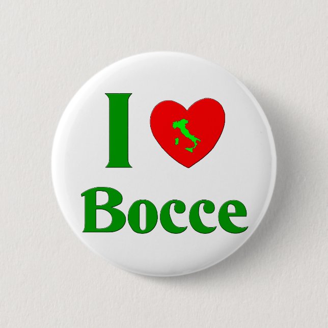 Jag älskar Bocce Knapp (Framsida)