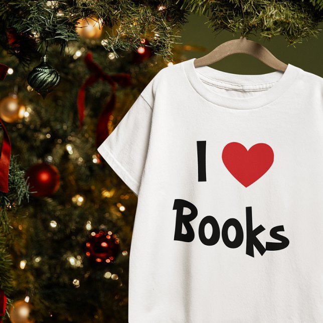 Jag älskar böcker t-shirt (I Love Books T-Shirt)