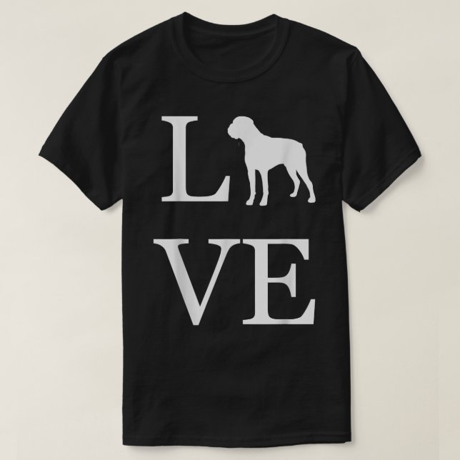 Jag älskar Boer Hundälskare Vit Grafisk Husdjursäg T Shirt (Design framsida)
