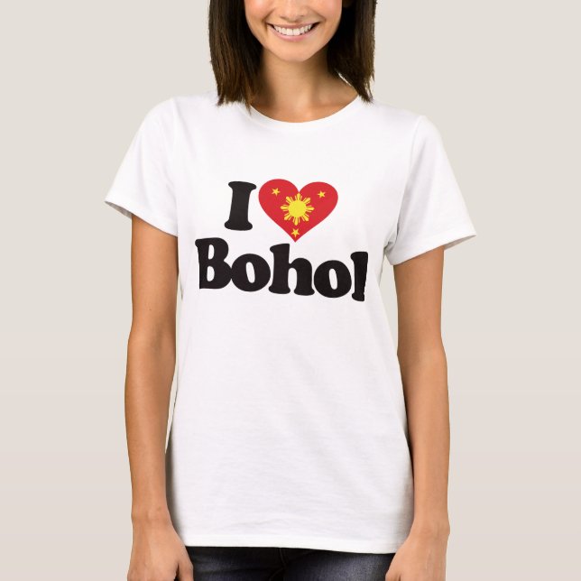Jag älskar Bohol Tee Shirt (Framsida)
