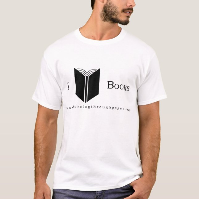 Jag älskar bokar - skjorta t-shirt (Framsida)
