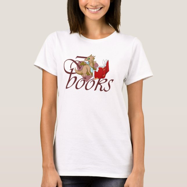Jag älskar bokdrakeT-tröja 5 Tee Shirt (Framsida)
