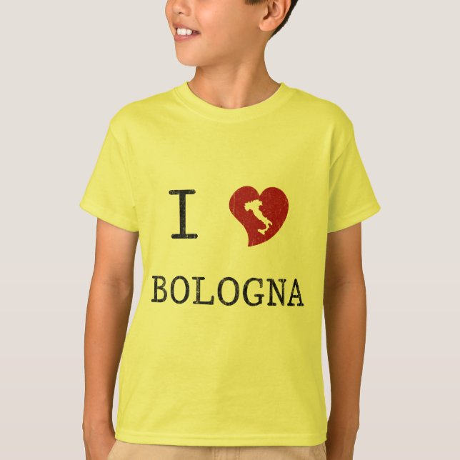 Jag älskar Bologna Tee Shirt (Framsida)