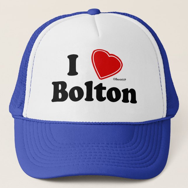 Jag älskar Bolton Truckerkeps (Framsida)