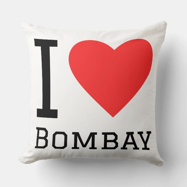 Jag älskar Bombay  Kudde (Framsida)