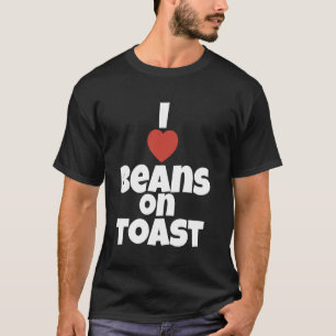 Jag älskar bönor på toast brittisk mat rolig Gif T Shirt