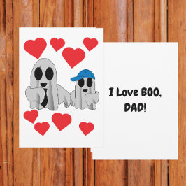 Jag älskar BOO Pappa från sonen Lägenhet Kort