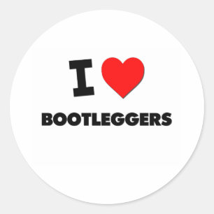Jag älskar Bootleggers Runt Klistermärke