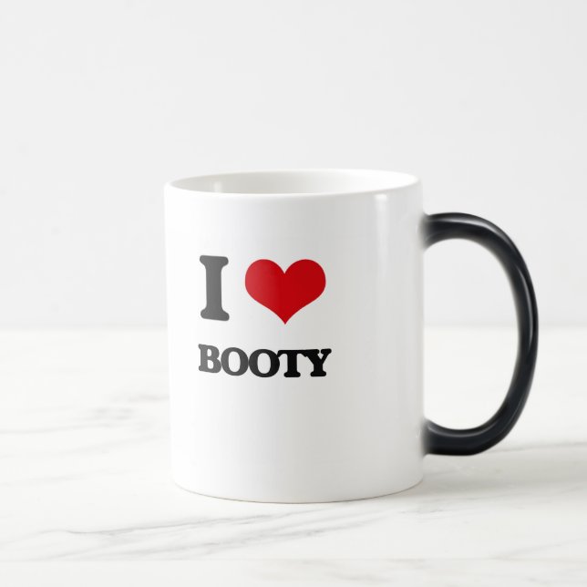 Jag älskar booty magisk mugg (Höger)