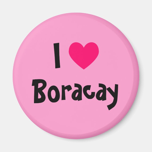 Jag älskar Boracay Magnet (Framsidan)