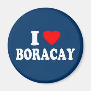 Jag älskar Boracay Magnet