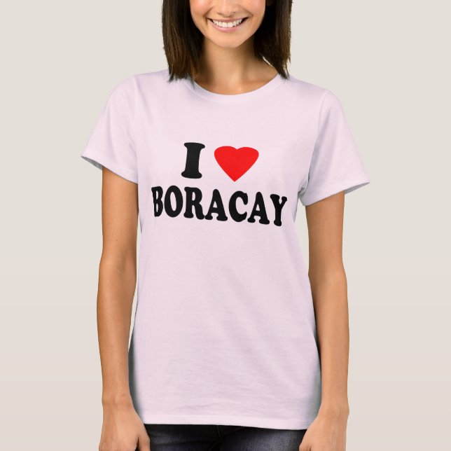 Jag älskar Boracay T-shirt (Framsida)