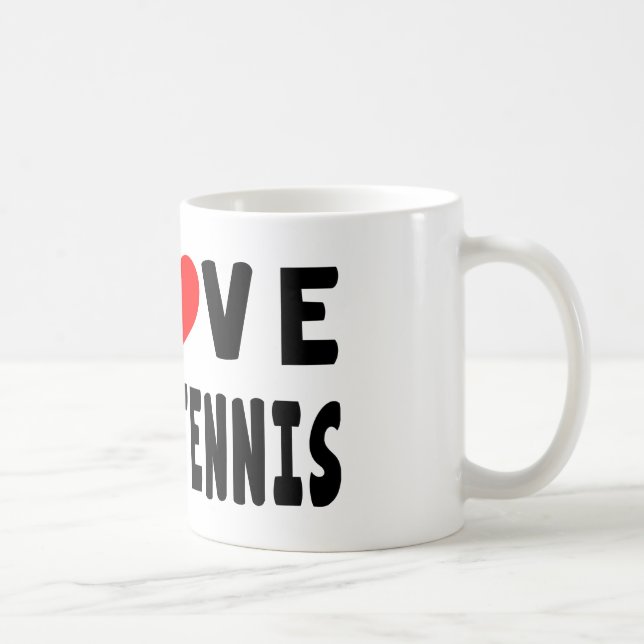 Jag älskar bordtennis kaffemugg (Höger)
