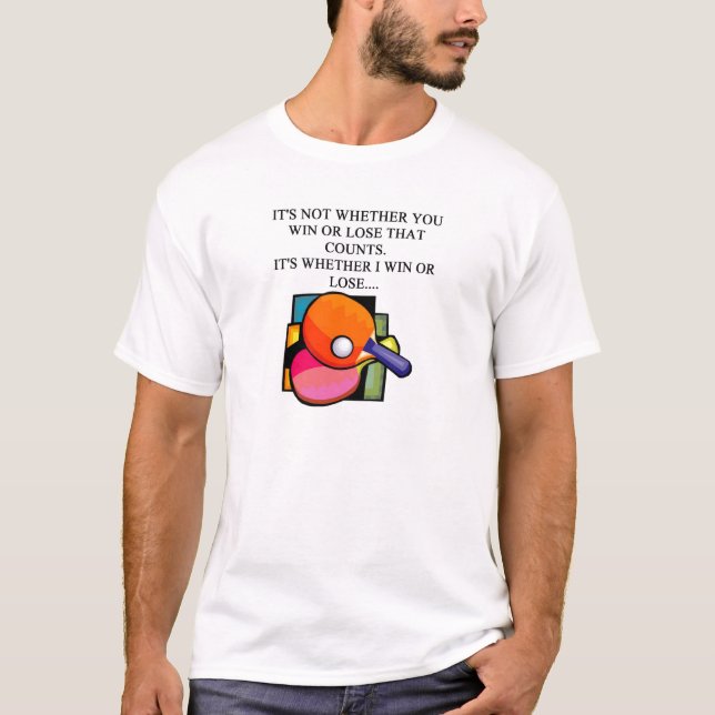 jag älskar bordtennis tee shirt (Framsida)