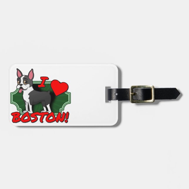 Jag älskar Boston Bagagebricka (Horisontell Framsida)