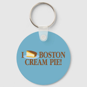 Jag älskar Boston Cream Pie Nyckelring