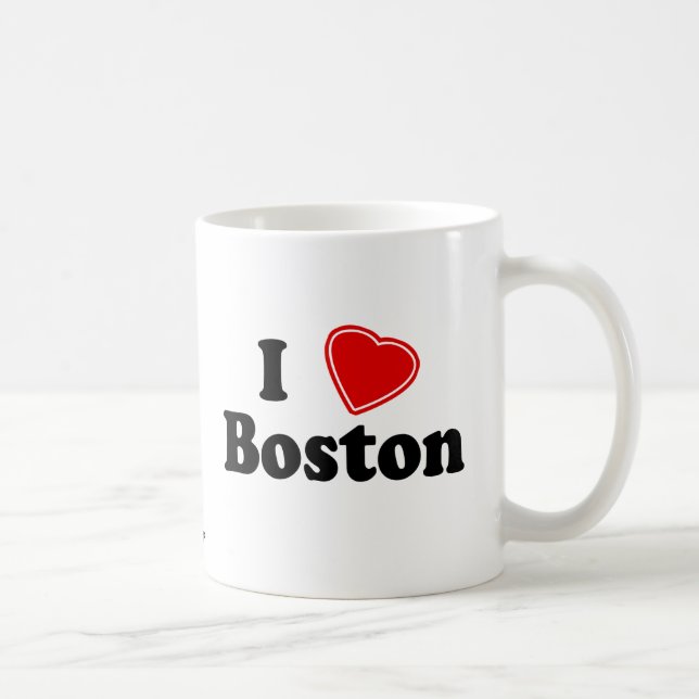 Jag älskar Boston Kaffemugg (Höger)
