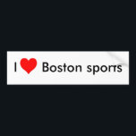 Jag älskar Boston sportar Bildekal<br><div class="desc">Jag älskar Boston sportar</div>