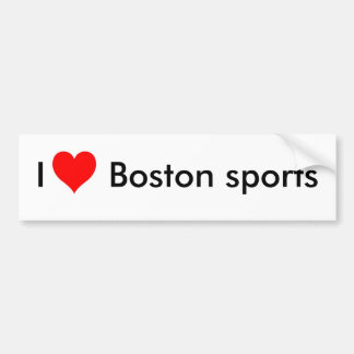 Jag älskar Boston sportar Bildekal