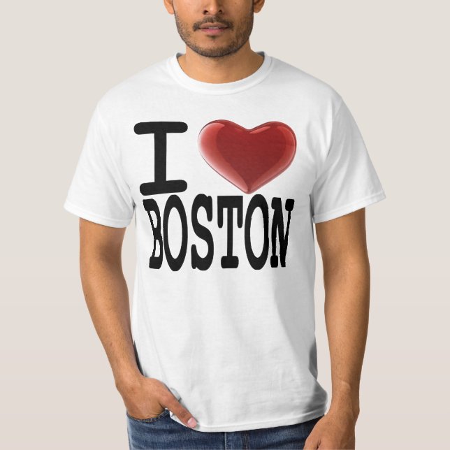 Jag älskar BOSTON T Shirt (Framsida)