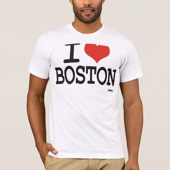 Jag älskar Boston Tee Shirt (Framsida)