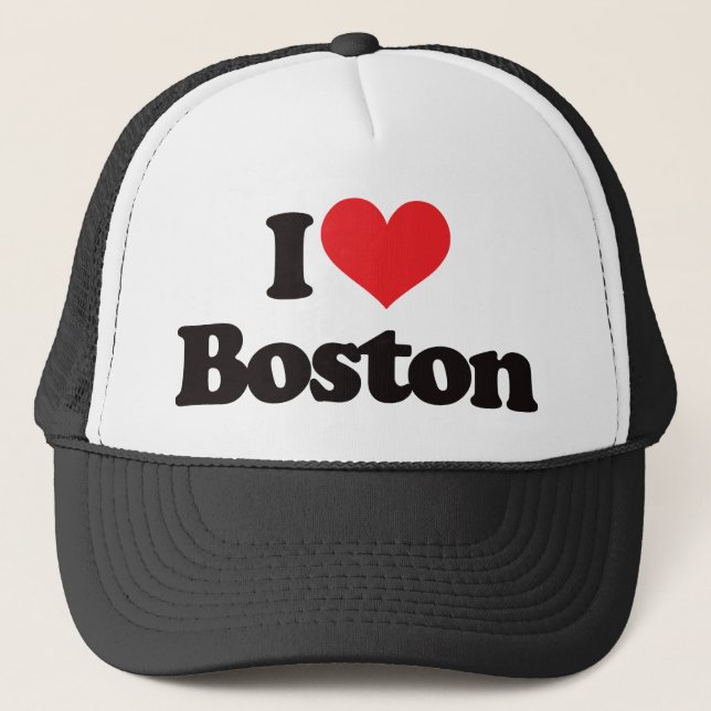Jag älskar Boston Truckerkeps (Framsida)