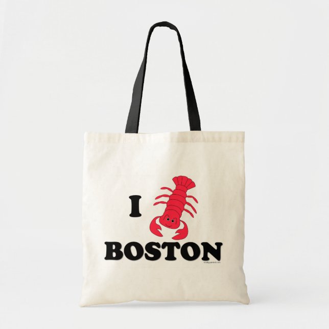 Jag älskar Boston Tygkasse (Framsidan)