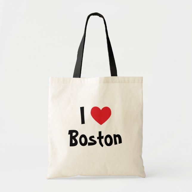 Jag älskar Boston Tygkasse (Framsidan)