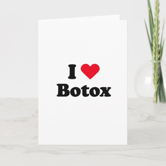 Jag älskar botox kort (Framsida)