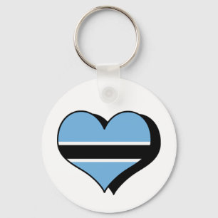 Jag älskar Botswana Nyckelring