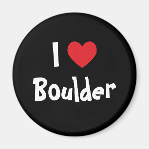 Jag älskar Boulder Magnet