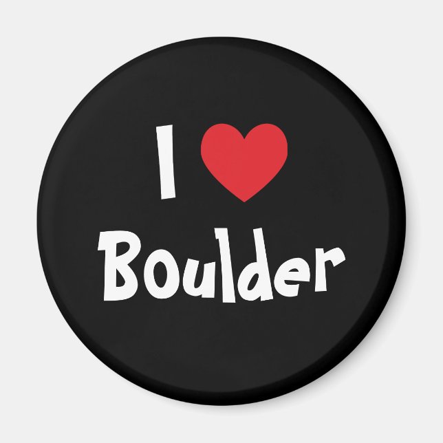 Jag älskar Boulder Magnet (Framsidan)