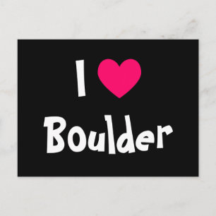 Jag älskar Boulder Vykort