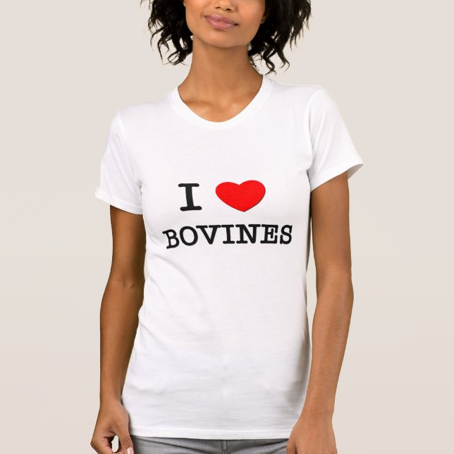 Jag älskar Bovines T-shirt (Framsida)