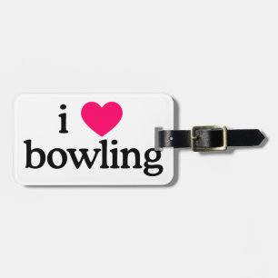 Jag älskar bowling bagagebricka