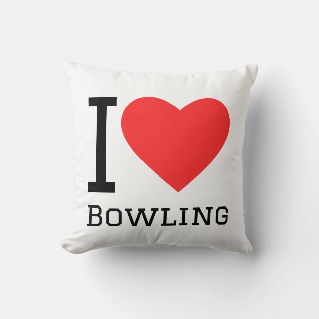 Jag älskar bowling kudde (Framsida)