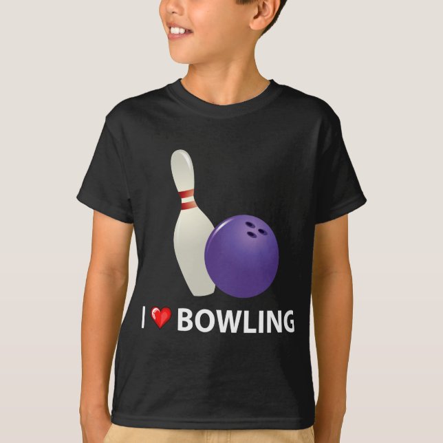 Jag älskar bowling t shirt (Framsida)