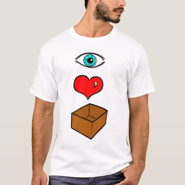 Jag älskar boxas tee (Framsida)