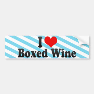 Jag älskar boxats vin bildekal