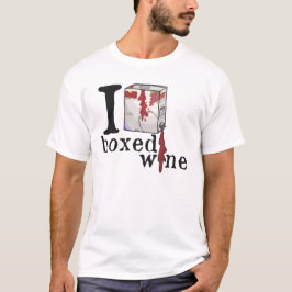 Jag älskar boxats vin t-shirt