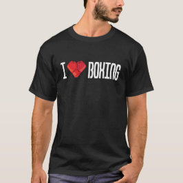 Jag älskar boxning t shirt