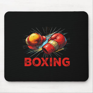 Jag älskar boxningshandskor fighting sport kampspo musmatta