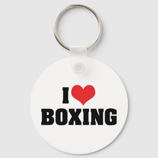 Jag älskar boxningsnyckelring nyckelring (Framsida)