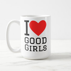 Jag älskar bra flickor kaffemugg